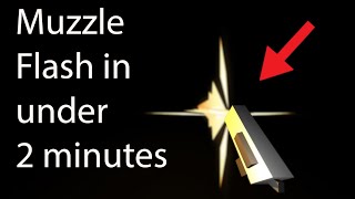 How to make a gun Muzzle Flash in under 2 minutes (Unity 3D)