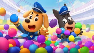 Ball Pit Makes Me Itchy | Safety Tips | Kids Cartoons | Sheriff Labrador New Episodes