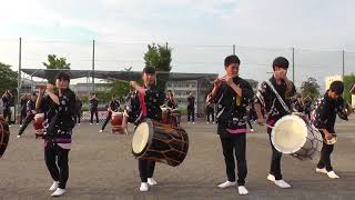 武蔵越生高校和太鼓部「青龍」灯～遊民　かわじま公園祭り　2017.08.26