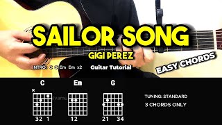 Sailor Song - Gigi Perez | Easy Guitar Chords Tutorial For Beginners (CHORDS \u0026 LYRICS) #guitarlesson