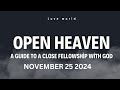 Open Heaven Daily Devotional For November 25 2024 | Prophesy With Wisdom II | Love World