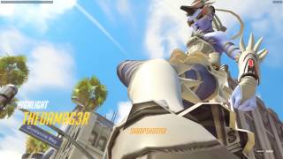Overwatch Widowmaker Highlight as TheDamag3r | 1 sky shot | #3 kill