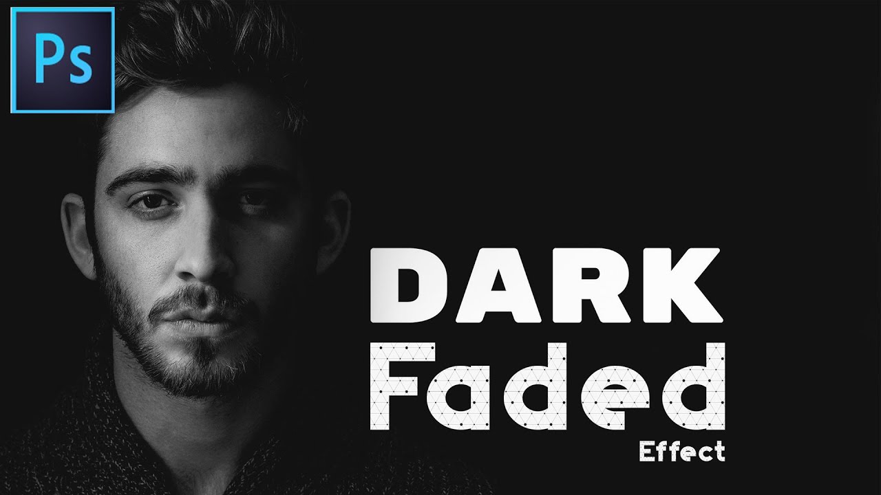 Darkness fades. Dark Effect. Photoshop Dark Effekt.