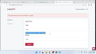 CakePHP 4 - Create Custom Validation & Application Rules