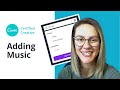 How to ADD MUSIC to your Canva designs