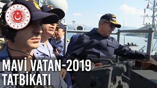 Bakan Akar Mavi Vatan-2019 Tatbikatı’nı TCG Gediz Fırkateyni’nden Takip Etti - 2