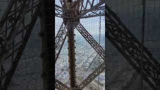 Going up the Eiffel tower