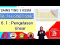 SAINS TING 1 KSSM.BAB 6 (6.1 : Pengelasan Unsur)