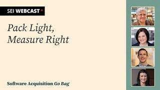 Software Acquisition Go Bag Pack Light Measure Right
