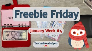 Freebie Friday | New Freebie Shoutouts | January Week 4 | #freebiefriday #savingchallenge