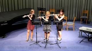 Michalcová, Sabolová, Říhová - trio příčných fléten (soutěž ZUŠ ČR 2013 v Liberci)