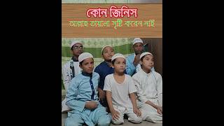 কোন জিনিস আল্লাহ তায়ালা সৃষ্টি করেন নাই  #shortvideo #islamicvideo