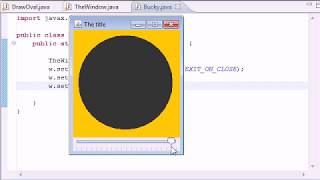 Intermediate Java Tutorial 25 - Finishing the Oval Slider Program