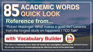 85 Academic Words Quick Look Ref from \