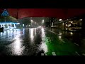 dashcam relaxing asmr segway commute in the rain text commentary