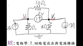 RE:電路學_7_迴路電流法與電源轉換