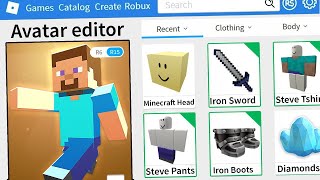 Making Minecraft Steve A Roblox Account - roblox jeffy pants