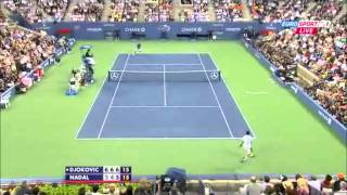 Djokovic vs Nadal US open 2011- Amazing rally