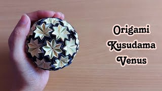 How to Make Origami Kusudama Venus|Kusudama Venus Ball|#kusudama #origami #origamikusudamaball
