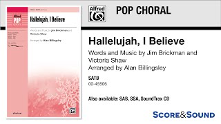 Hallelujah, I Believe, arr. Alan Billingsley – Score \u0026 Sound