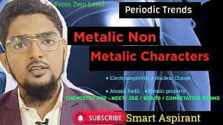 Metallic and non metallic characters | #chemistry | @smartaspirant313