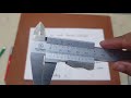 how to read zero error vernier calliper