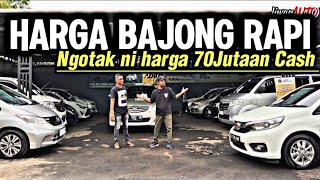 Bakul mobil Murah Rapi harga bajong 70jutaan Innova pajak on avanza apv jazz brio garasi gms mobil