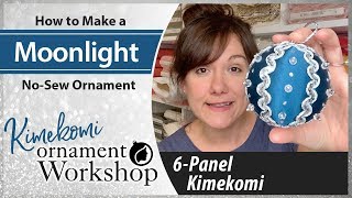 How to make a tucked fabric (Kimekomi) Ornament.