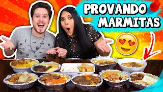 PROVANDO VÁRIAS MARMITAS DA NOSSA CIDADE! | Jeru e Cheru