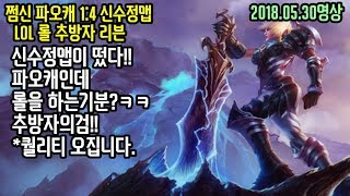 파오캐 1:4신수정맵 LOL롤 추방자 리븐