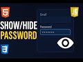 How to Show & Hide Password with JavaScript 🔒 | Login Form Example #webdevelopment #html #css #js