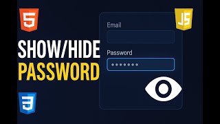 How to Show & Hide Password with JavaScript 🔒 | Login Form Example #webdevelopment #html #css #js