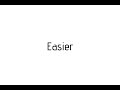 How to pronounce Easier / Easier pronunciation