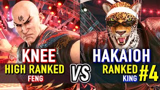 T8 🔥 KNEE (High Ranked Feng) vs HAKAIOH (#4 Ranked King) 🔥 Tekken 8 High Level Gameplay