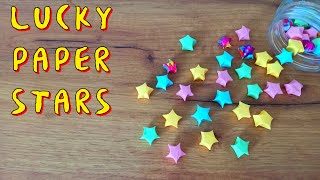 How to Make  Lucky Paper Star | Origami Lucky Stars Tutorial
