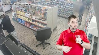 Manager Physically Removes Wannabe Robber