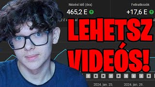 ÍGY LEHETSZ VIDEÓS (TUTORIAL)