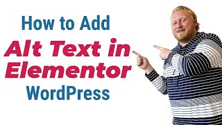 How to Add Image Alt Text in Elementor | Elementor tutorial