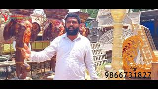 MANUFACTURING OF WEDDING MANDAPAM THEMES | FIBRE MARRIAGE STAGE DECORATION ITEMS | PILLARS ARCH SETS