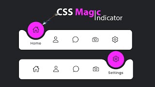 🪄Magic Navigation Menu Indicator | Html CSS Javascript