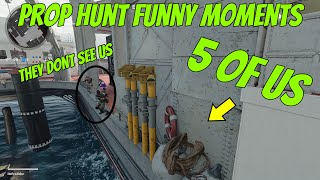 THEY DONT SEE US!! Prop Hunt Funny Moments | Cod Cold War