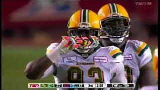 Kwaku Boateng #93 DE Edmonton Eskimos 26July2018