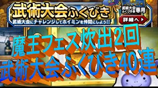 DQMSL 魔王フェス炊出2連＆武術大会ふくびき40連