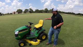 How fast can the John Deere E150 Lawn Tractor Mow an Acre?