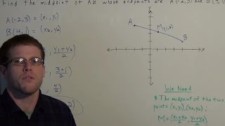 Finding the Midpoint of a Line Segment - Geometry