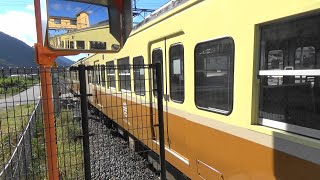 【115系台鉄カラー】しなの鉄道 千曲駅から普通列車到着