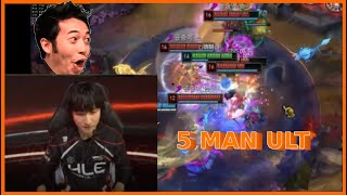 PEANUT crazy diana 5 man ult combowombo LCK T1 VS HLE GAME 4