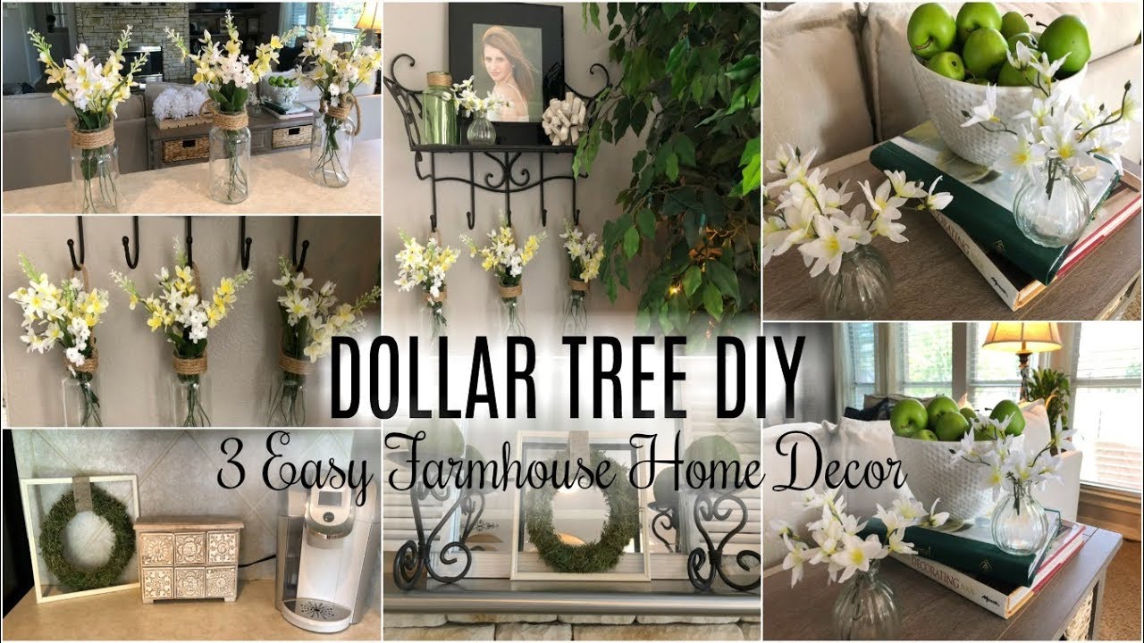 Dollar Tree Diy 3 Easy Farmhouse Decor Diy Ideas Youtube