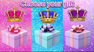 Choose your gift😍💝💙💜2good and 1 bad gift box challenge #3giftbox #wouldyourather #pickonekickone