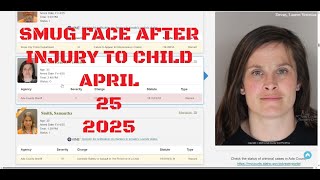 Ada County Idaho Arrests April 25 2025 / A smug face after getting a Felony for injury to a child...